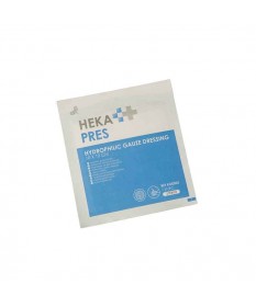 HEKA pres hydrofiel gaaskompres 10 x 10 cm steriel - 12 lagen los