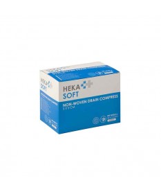 HEKA soft non-woven drainkompres 5 x 5 cm steriel - 4 lagen