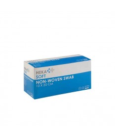HEKA soft non-woven kompres 10 x 20 cm steriel - doos - 4 laags