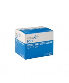 HEKA soft non-woven kompres 10 x 10 cm steriel - 4 lagen