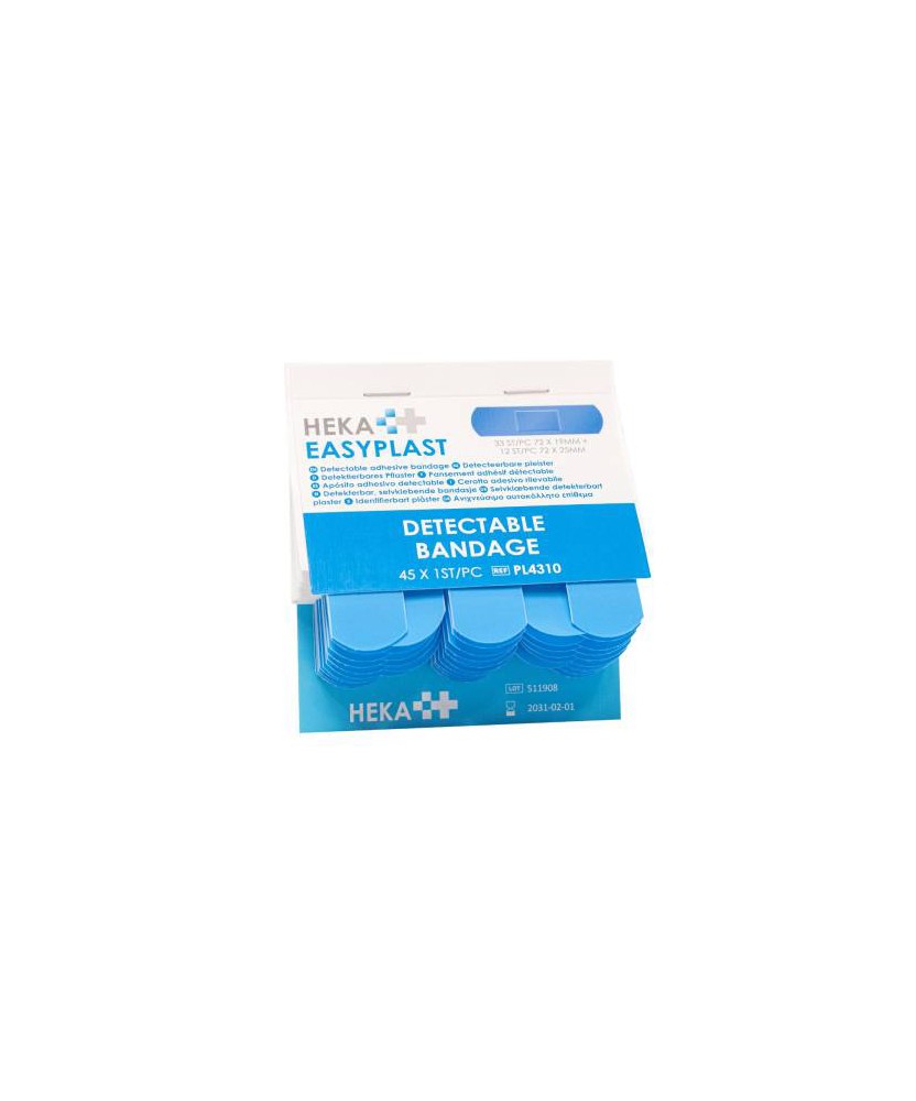 Heka EasyPlast Detecteerbare Pleister Navulling (PL4310) – 6 x 45 Pleisters