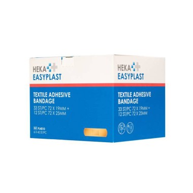 Heka EasyPlast Textiele Pleister Navulling – 6 x 45 Pleisters doos